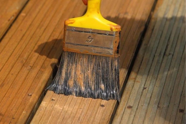 deck staining process